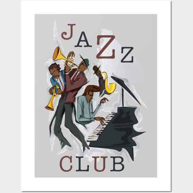 Jazz Club Wall Art by PLAYDIGITAL2020